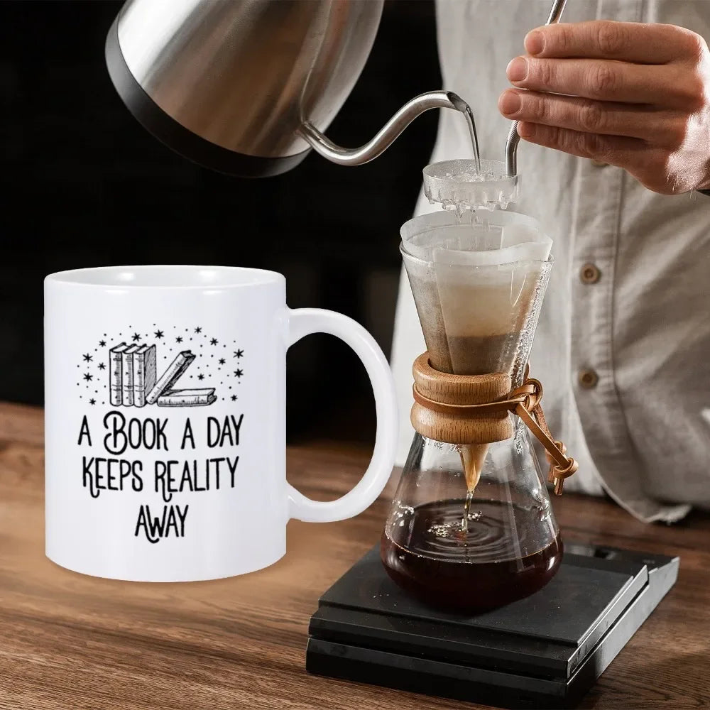 A Book A Day Keeps Reality Away Mug