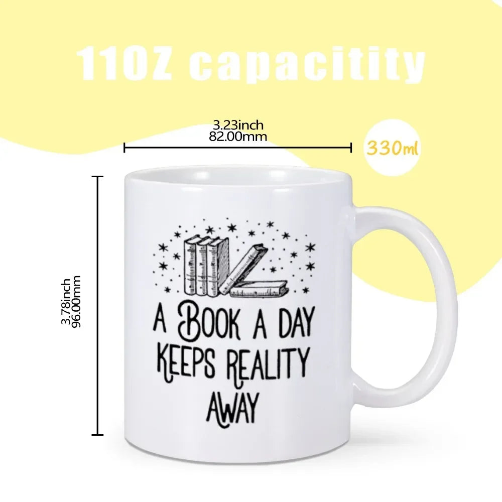 A Book A Day Keeps Reality Away Mug