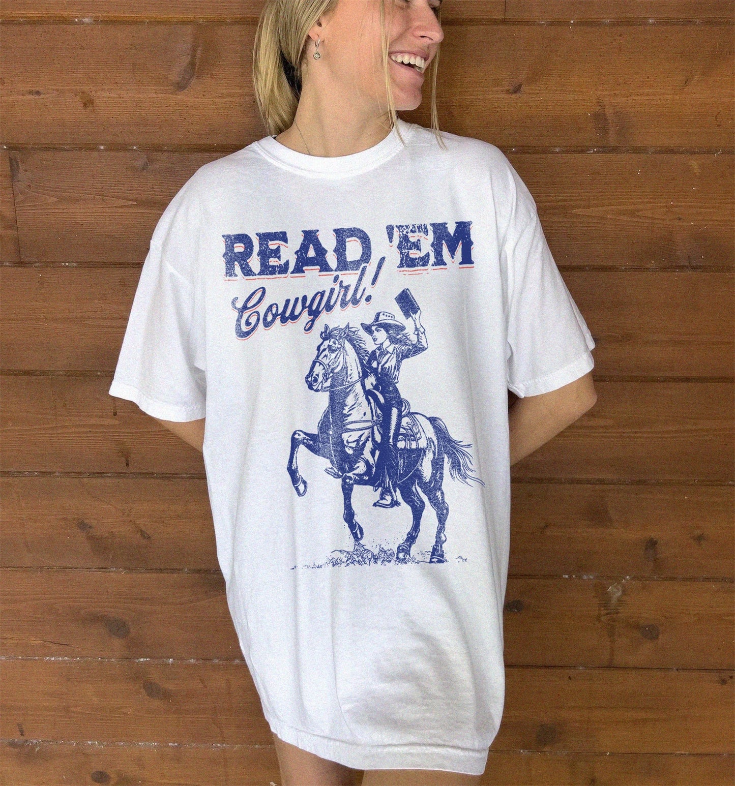 Read 'Em Cowgirl Retro T-Shirts